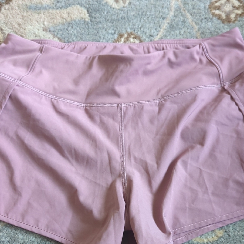 CRZ YOGA Pink Athletic Shorts Relaxed Fit Soft Fabric